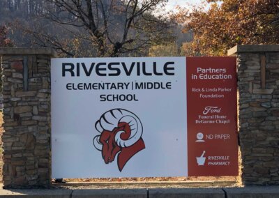 Rivesville School Sign